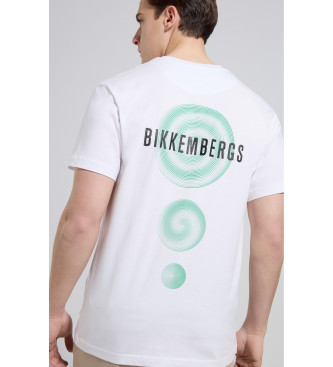 Bikkembergs T-shirt witte illustratie