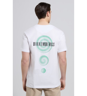 Bikkembergs T-shirt witte illustratie