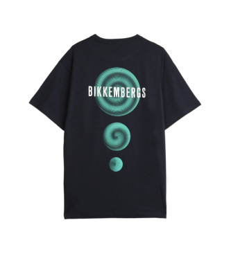 Bikkembergs Marine illustration T-shirt