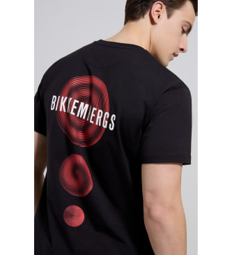 Bikkembergs Maglietta nera con illustrazione