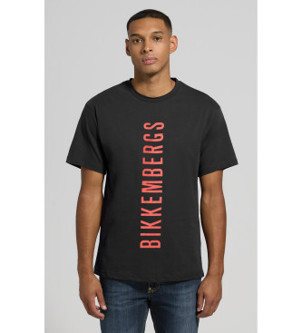 Bikkembergs T-shirt com logtipo preto