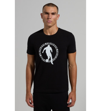 Bikkembergs T-shirt de corte justo preta