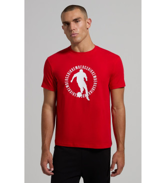 Bikkembergs T-shirt Slim Fit czerwony