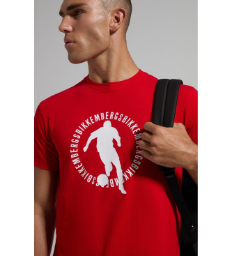 Bikkembergs T-shirt rossa slim fit