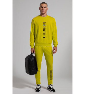 Bikkembergs Fato de desporto com logtipo amarelo