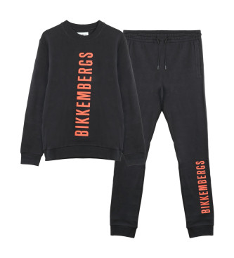 Bikkembergs Schwarzes Logo-Sport-Outfit