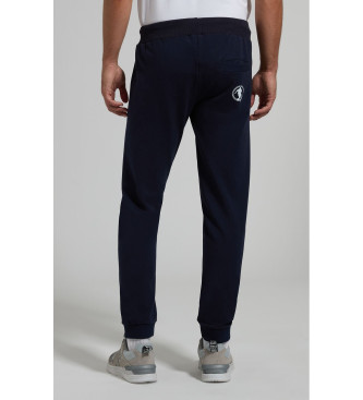 Bikkembergs Sportliches Set mit rundem Logo navy