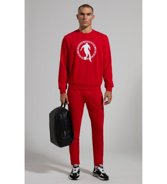 Bikkembergs Conjunto deportivo logotipo redondo rojo