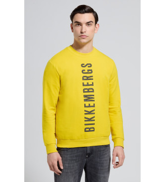 Bikkembergs Sweatshirt 3D gul