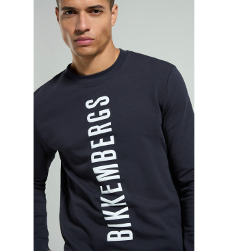 Bikkembergs Blauw 3D sweatshirt