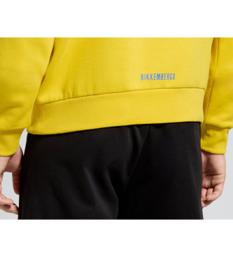 Bikkembergs Sudadera con ilustracin amarillo