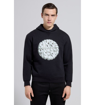 Bikkembergs Sweatshirt com ilustrao a preto