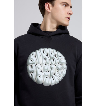 Bikkembergs Sudadera con ilustracin negro