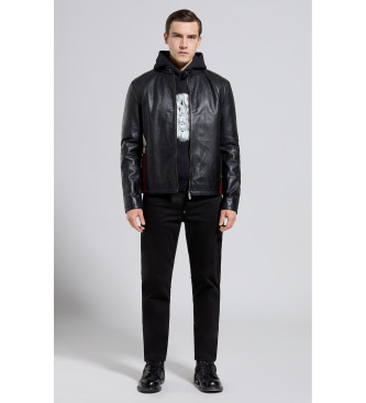 Bikkembergs Sudadera con ilustracin negro