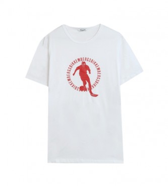 Bikkembergs Hvid T-shirt med logo
