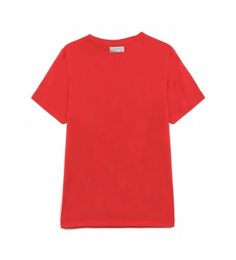 Bikkembergs T-shirt com logtipo vermelho