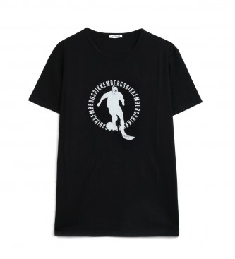 Bikkembergs Logo-T-Shirt schwarz
