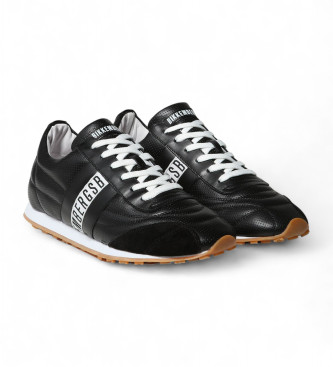 Bikkembergs Leren sneakers voetbal zwart