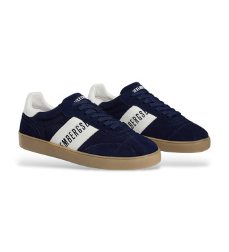 Bikkembergs Leren sneakers Recoba marine 