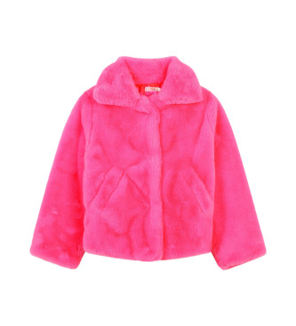 Billieblush Pink sheepskin coat