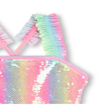 Billieblush Costume da bagno con paillettes multicolore