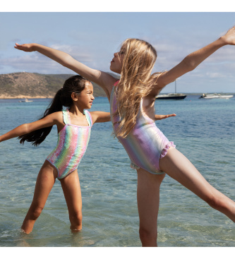 Billieblush Costume da bagno con paillettes multicolore