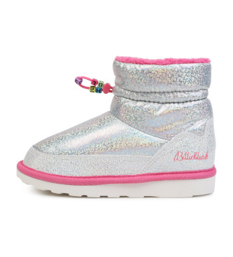 Billieblush Silver leather snow boots