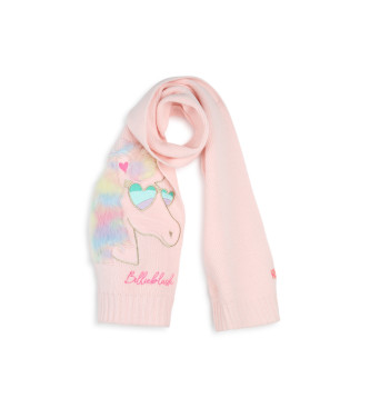 Billieblush Pink knitted scarf