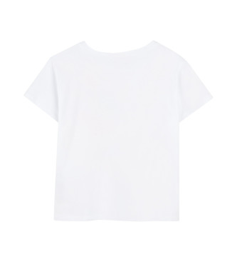 Billieblush Camiseta con detalle de lentejuelas blanco