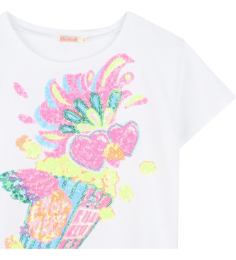 Billieblush T-Shirt mit weiem Paillettenbesatz