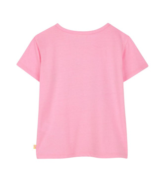 Billieblush Camiseta con detalles de lentejuela rosa