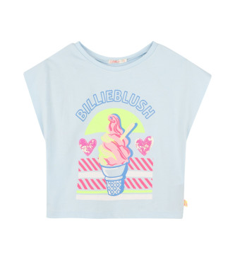 Billieblush Camiseta con helado estampado azul