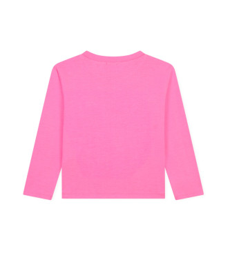 Billieblush Maglietta rosa lavorata a maglia