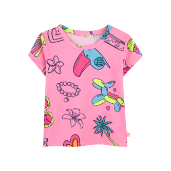 Billieblush Camiseta Tropical rosa