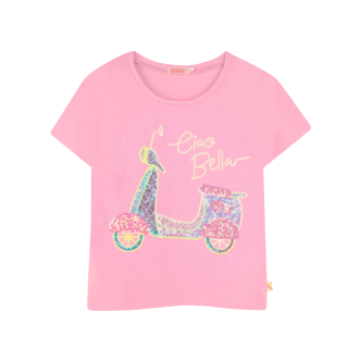 Billieblush Camiseta Ciao Bella rosa