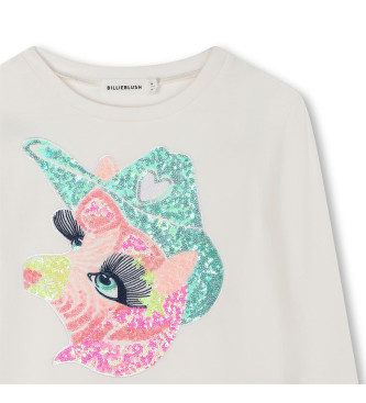 Billieblush Maglietta unicorno bianco sporco