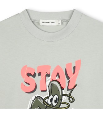 Billieblush Maglietta grigia Stay Wild