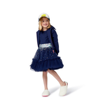 Billieblush Giacca fantasia blu navy