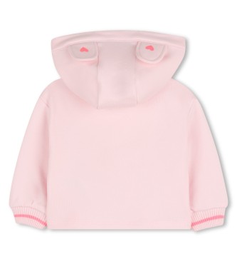 Billieblush Roze vest met capuchon