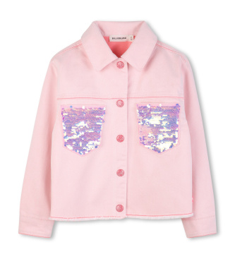 Billieblush Różowa dwukolorowa kurtka