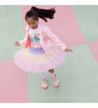 Billieblush Różowa dwukolorowa kurtka