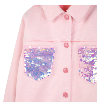 Billieblush Różowa dwukolorowa kurtka