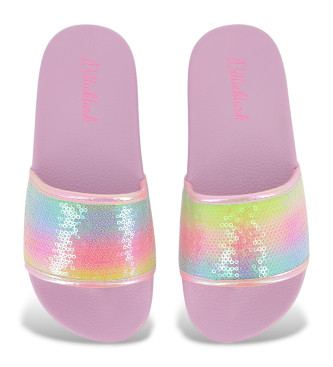 Billieblush Lila teenslippers met lovertjes