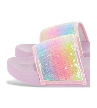 Billieblush Lila teenslippers met lovertjes