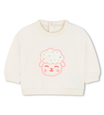 Billieblush Conjunto Sudadera y Pantal�n blanco roto, rosa