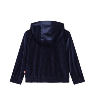 Billieblush Navy velvet cardigan