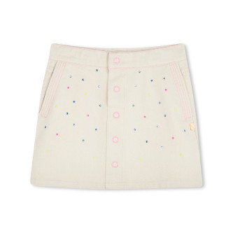 Billieblush Saia de sarja bege