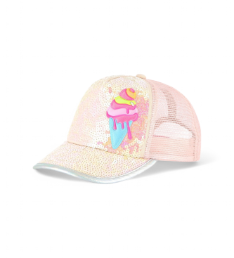 Billieblush Gorra de rejilla rosa