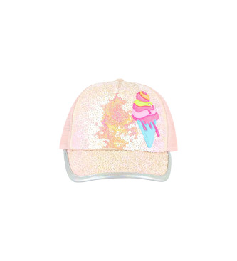 Billieblush Gorra de rejilla rosa