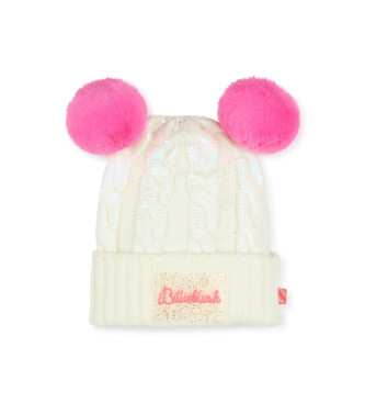 Billieblush Gorro con dos pompones beige